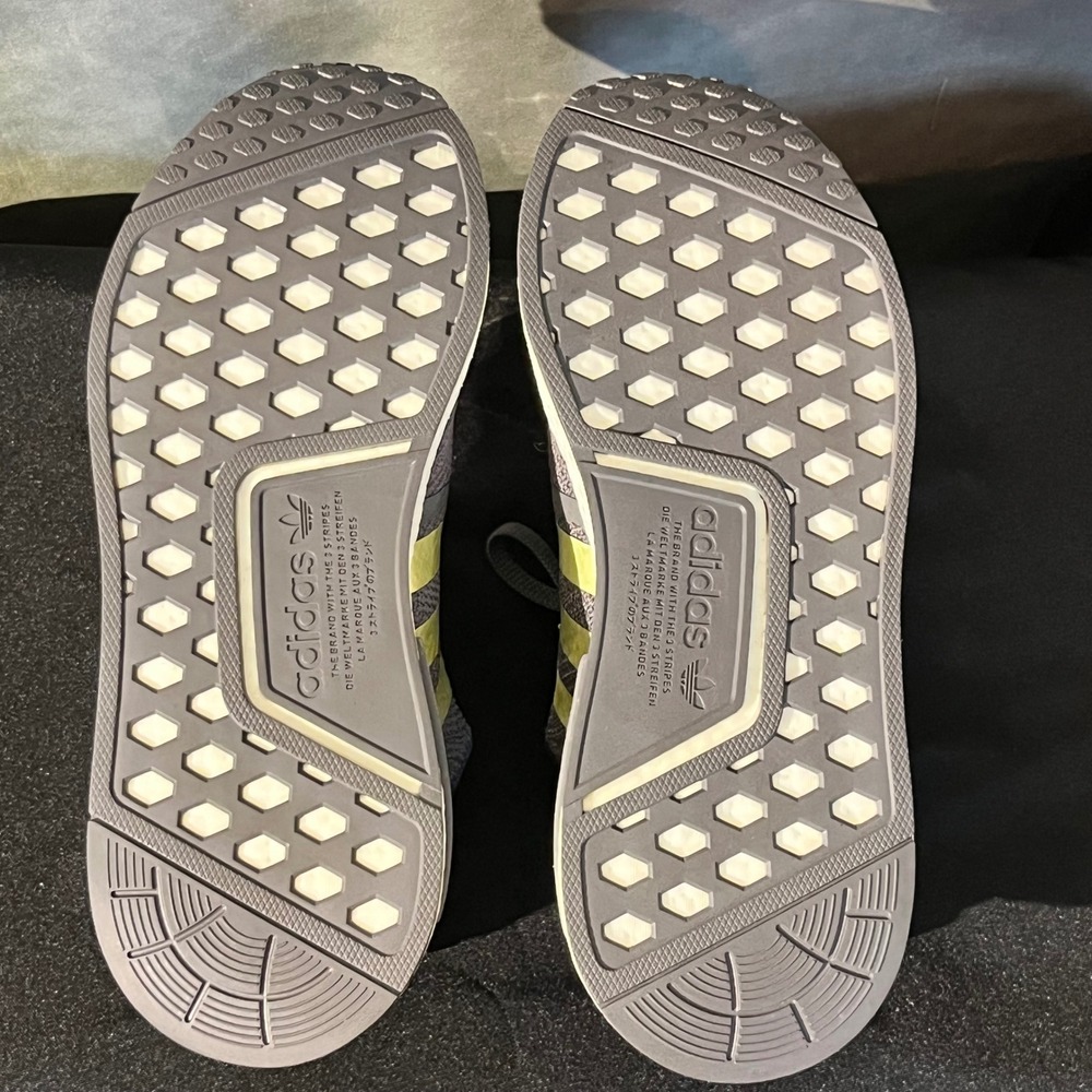 Adidas NMD R1 B37651 Shoes Gray‎ Gold Boost Running Sneaker Women's Size 9.5 - Picture 8 of 10